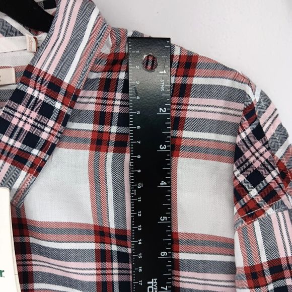 NWT & Bag Barbour Bethwin Button Up Shirt Cloud Check Holiday Plaid Women SZ 14 - Picture 12 of 16